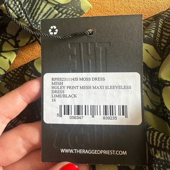 The Ragged Priest Moss Maxi Dress Sleeveless - Picture 4 of 6